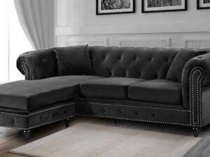 Courageous RHS 2 seater sofa with Lounger in Grey Colour