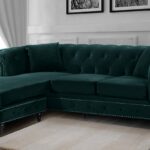 Courageous RHS 2 seater sofa with Lounger in Green Colour