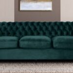 Phenomenal 3 Seater Sofa in Green colour by Dreamzz Furniture