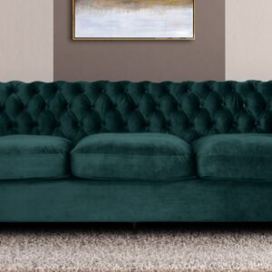 Phenomenal 3 Seater Sofa in Green colour by Dreamzz Furniture
