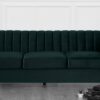 Gleaming 3 Seater Sofa in Greenish Blue colour by Dreamzz Furniture