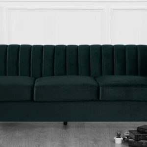 Gleaming 3 Seater Sofa in Greenish Blue colour by Dreamzz Furniture