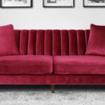 Effervescent 3 Seater Sofa in Red colour by Dreamzz Furniture