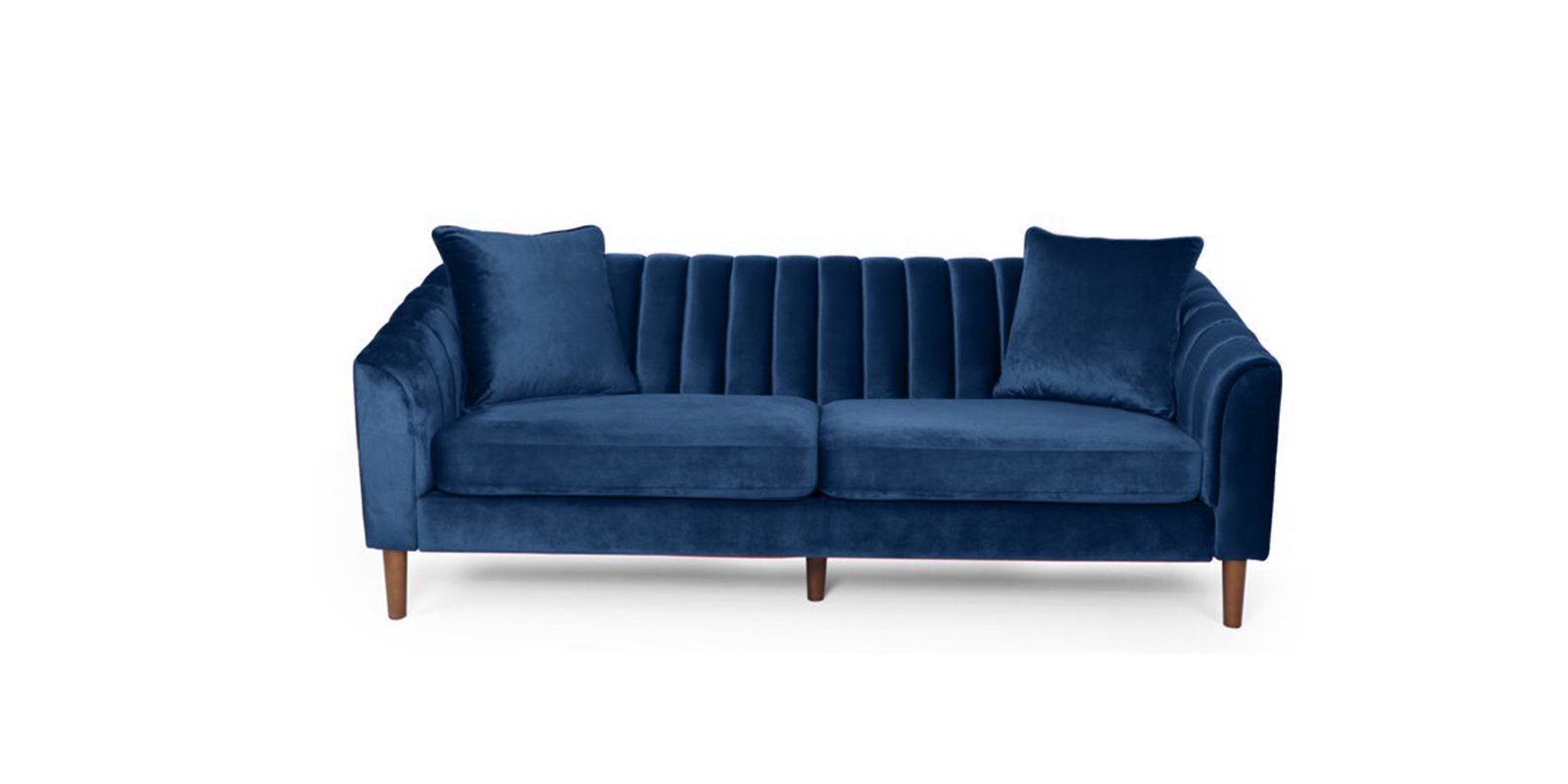 Effervescent 3 Seater Sofa in navy blue colour by Dreamzz Furniture