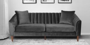 Effervescent Three Seater Sofa in  Dark Brown Colour