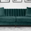 Effervescent 3 Seater Sofa in green colour by Dreamzz Furniture