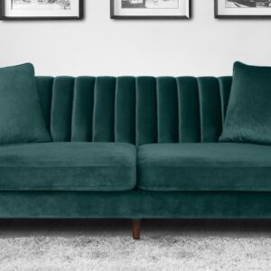 Effervescent 3 Seater Sofa in green colour by Dreamzz Furniture