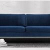 Charismatic 3 Seater Sofa in Navy Blue colour by Dreamzz Furniture
