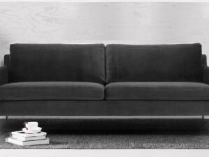 Charismatic 3 Seater Sofa in Grey colour by Dreamzz Furniture
