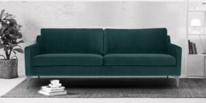 Charismatic Two Seater Sofa in Green colour