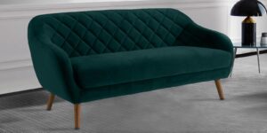 Pleasant Three Seater Sofa in Green colour