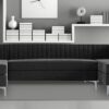 Consequential U Shape Sectional Sofa in Dark Grey colour