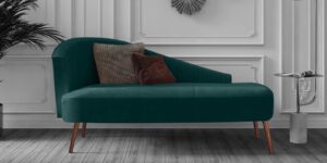 Elite LHS Lounger in Green Colour by Dreamzz Furniture