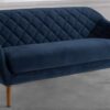 Pleasant Three Seater Sofa in Navy Blue colour