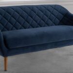 Pleasant Three Seater Sofa in Navy Blue colour