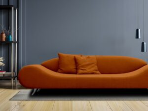 Astonishing 3 Seater Sofa in Orange Colour