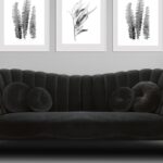 Ikon Three Seater Sofa In Black Colour