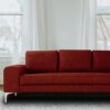 Stunning Three Seater Sofa In Burnt Orrange  Colour