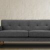 Mid-Century Classic 3 Seater Sofa in Grey Colour by Dreamzz Furniture