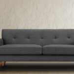 Mid-Century Classic 3 Seater Sofa in Grey Colour by Dreamzz Furniture