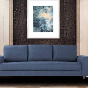 Stunning Three Seater Sofa In Blue Colour