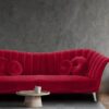 Ikon Three Seater Sofa In Cranberry Colour