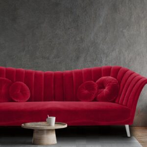 Ikon Three Seater Sofa In Cranberry Colour