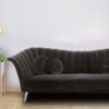 Ikon Three Seater Sofa In Dark Gray Colour