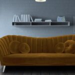 Ikon Three Seater Sofa In Rust Colour