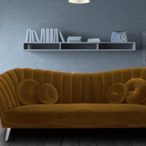 Ikon Three Seater Sofa In Rust Colour