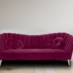 Ikon Three Seater Sofa In Purple Colour
