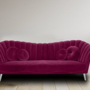 Ikon Three Seater Sofa In Purple Colour