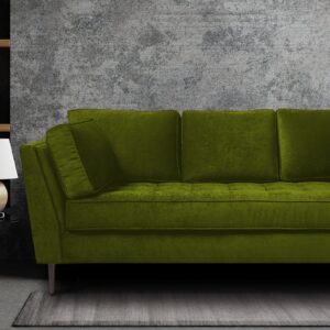 Tassel Three Seater Sofa in Light Green Colour