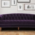 Chesterfield 3 Seater Sofa in Dark Purple colour