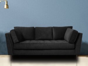 Tassel Three Seater Sofa in Grey Colour