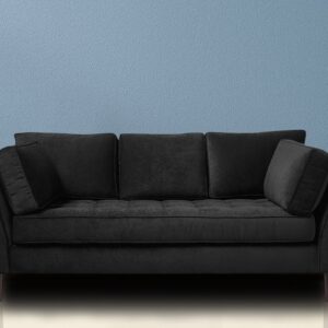 Tassel Three Seater Sofa in Grey Colour