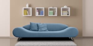 Astonishing 3 Seater Sofa in Light Blue Colour