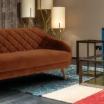 Pleasant Three Seater Sofa in Bronze colour
