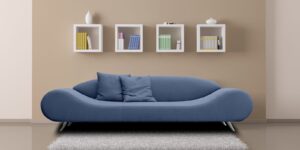 Astonishing 3 Seater Sofa in Blue Colour