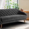 Pleasant Three Seater Sofa in Dark Grey colour