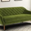 Pleasant Three Seater Sofa in Dark Olive Green colour