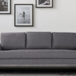 Stunning Three Seater Sofa In Grey Colour