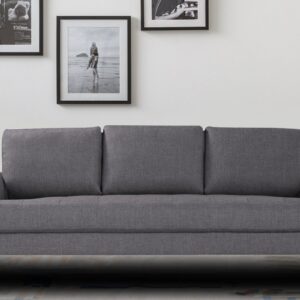 Stunning Three Seater Sofa In Grey Colour