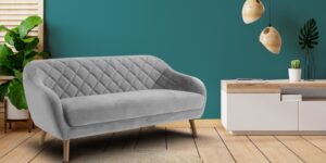 Pleasant Three Seater Sofa in Light Grey colour