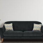 Simplistic 3 Seater Sofa In Dark Grey Colour