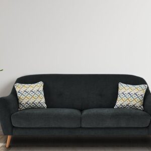 Simplistic 3 Seater Sofa In Dark Grey Colour