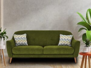 Simplistic 3 Seater Sofa In Green Colour