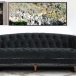 Chesterfield 3 Seater Sofa in Dark Gray colour