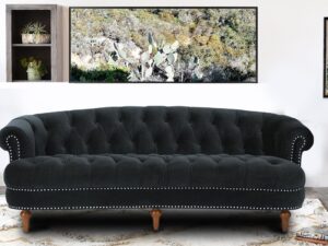 Chesterfield 3 Seater Sofa in Dark Gray colour