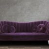 Ikon Three Seater Sofa In Dark Purple Colour